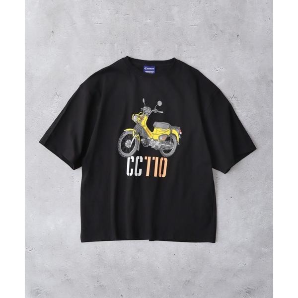 HONDA×MONSTER WORLD CC110 ショートスリーブTシャツ SKHM007【あるふぁここ プラザ店】