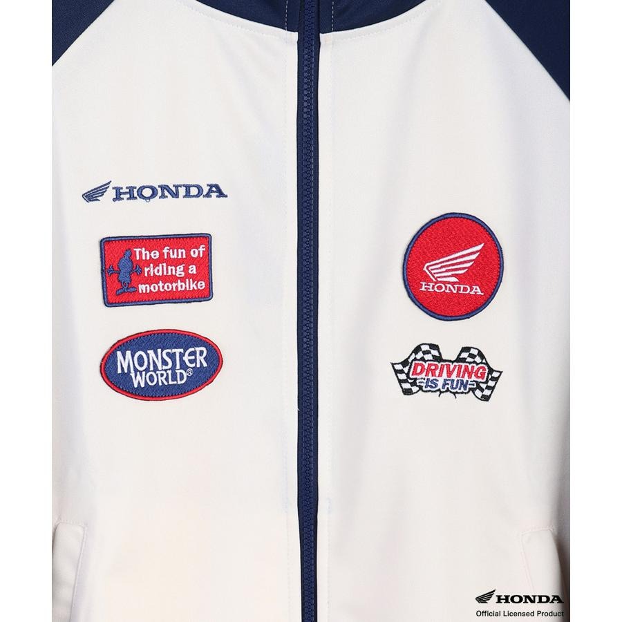 HONDA×MONSTER WORLD ワッペン トラックジャケット SKHM009【あるふぁここ プラザ店】