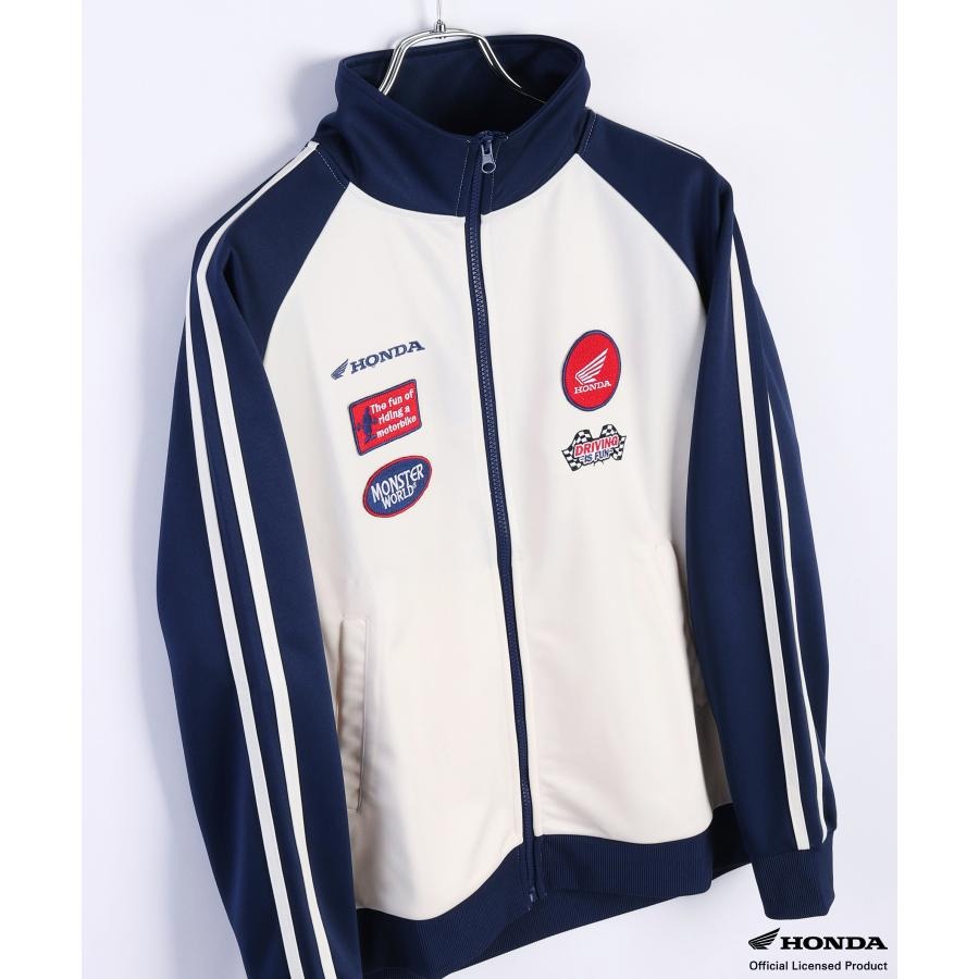 HONDA×MONSTER WORLD ワッペン トラックジャケット SKHM009【あるふぁここ プラザ店】