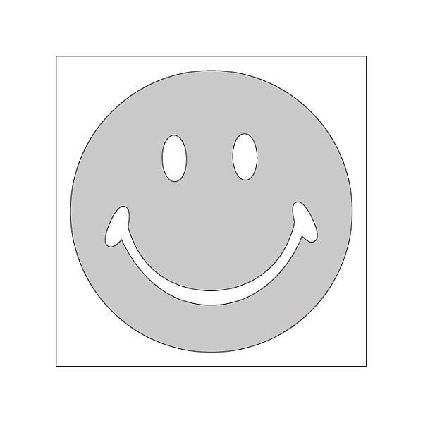 スマイリー ステッカー 交通安全 反射シール ニコちゃん Sサイズ 5色セット【あるふぁここ プラザ店】