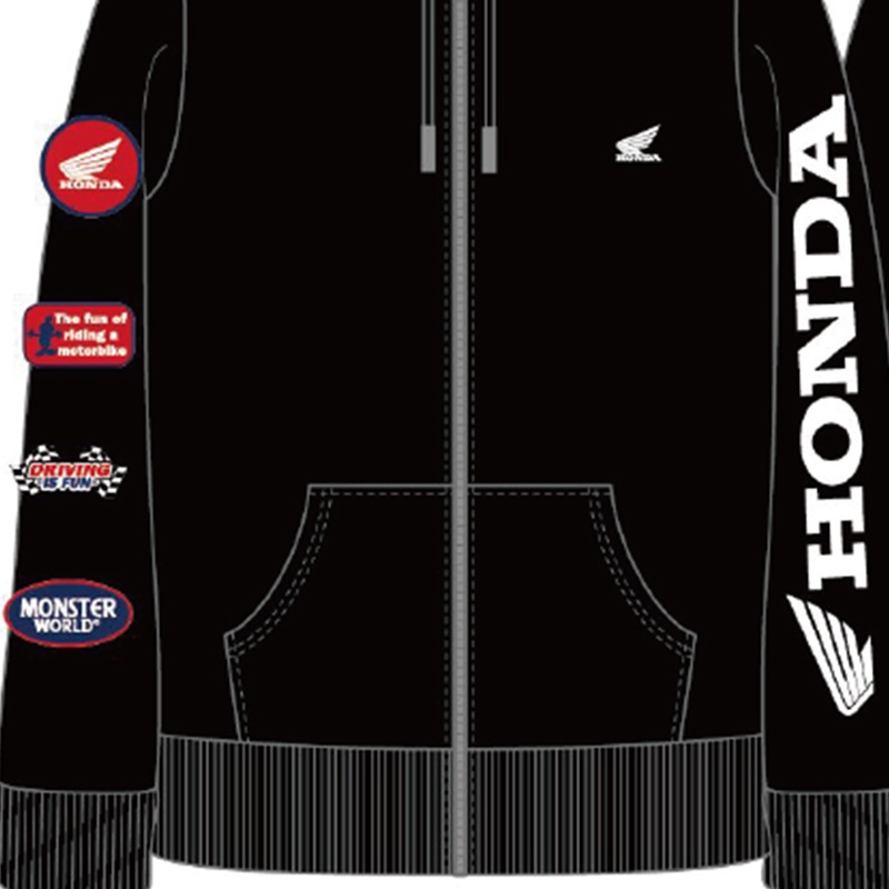 HONDA×MONSTER WORLD ジップパーカー A SKHM012【あるふぁここ プラザ店】
