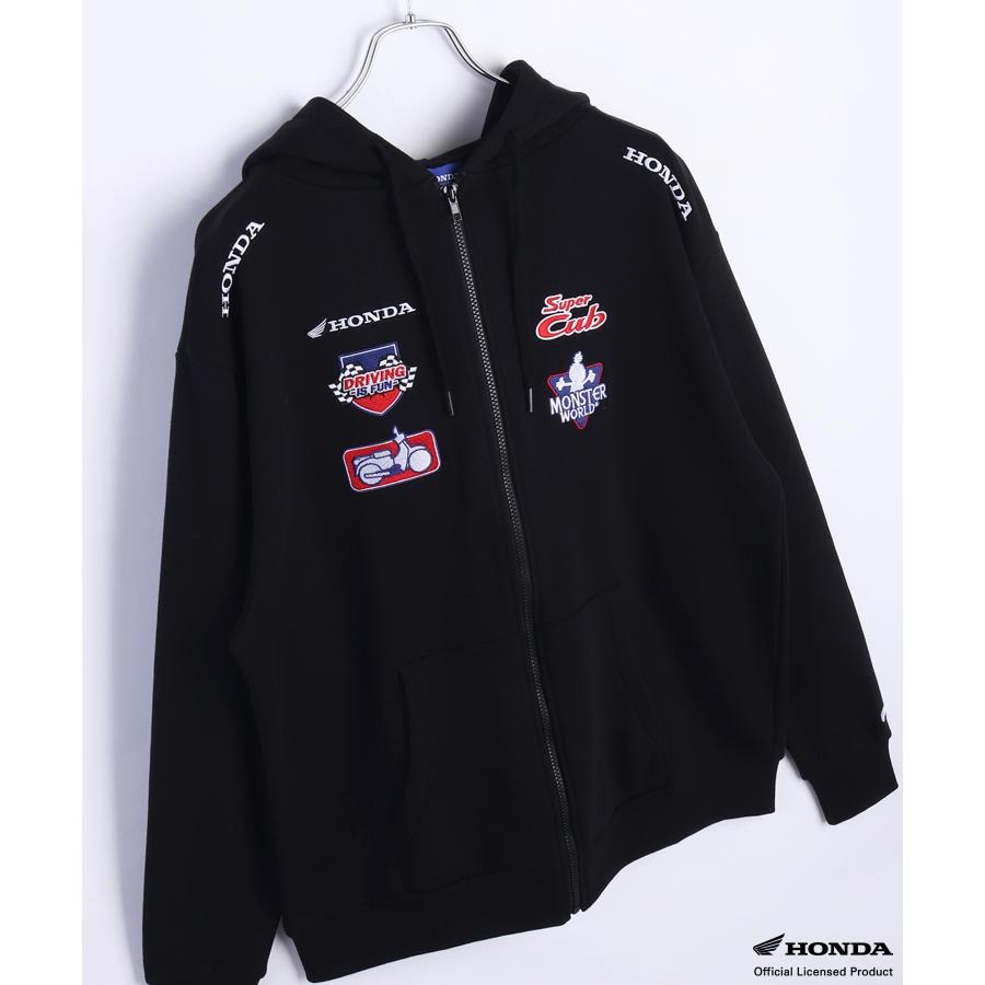 HONDA×MONSTER WORLD ジップパーカーB SKHM013【あるふぁここ プラザ店】