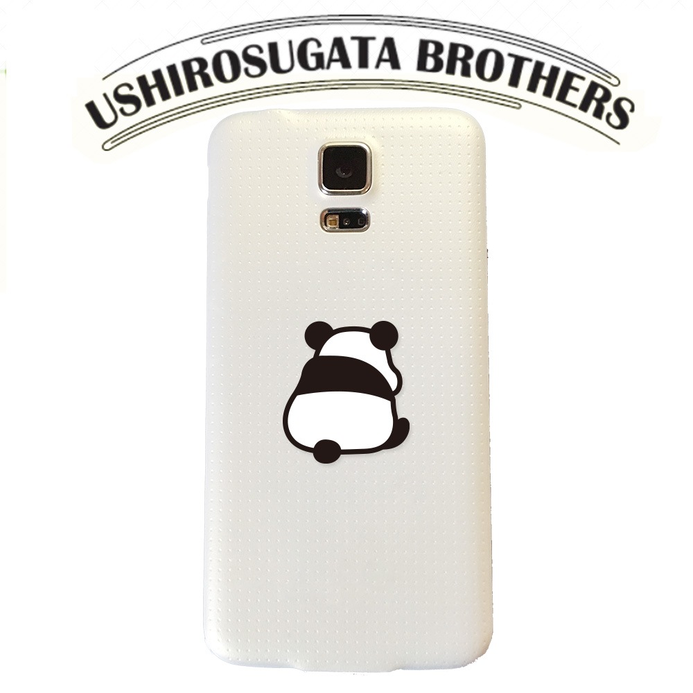 車用 かわいい うしろ姿ブラザーズ ステッカー ぱんだ かっぱ うさぎ さる の4点セット【あるふぁここ プラザ店】