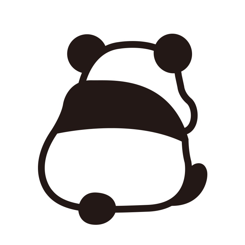 車用 かわいい うしろ姿ブラザーズ ステッカー ぱんだ かっぱ うさぎ さる の4点セット【あるふぁここ プラザ店】