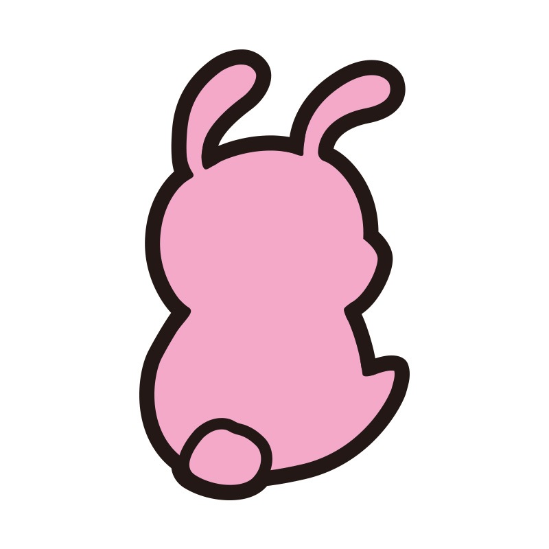 車用 かわいい うしろ姿ブラザーズ ステッカー ぱんだ かっぱ うさぎ さる の4点セット【あるふぁここ プラザ店】