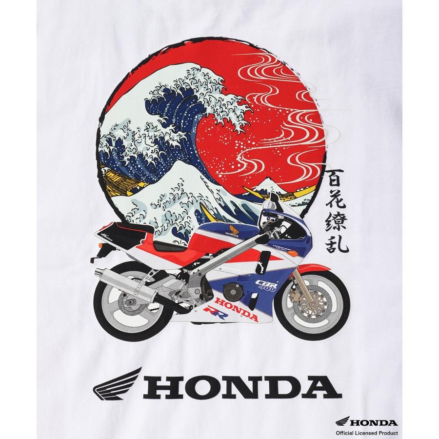 HONDA×百花繚乱 Tシャツ 波×CBR400RR SKHH003【あるふぁここ プラザ店】