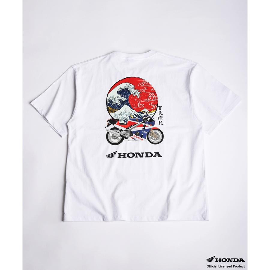 HONDA×百花繚乱 Tシャツ 波×CBR400RR SKHH003【あるふぁここ プラザ店】