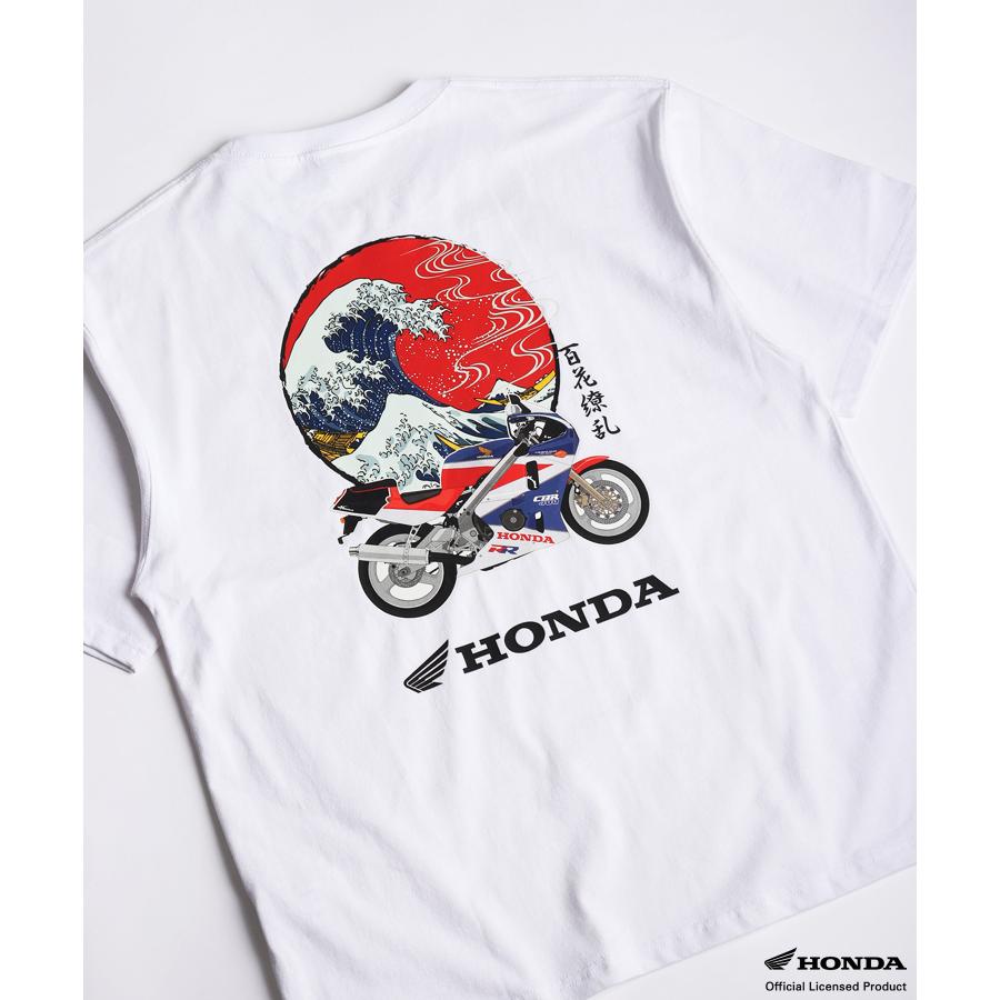 HONDA×百花繚乱 Tシャツ 波×CBR400RR SKHH003【あるふぁここ プラザ店】