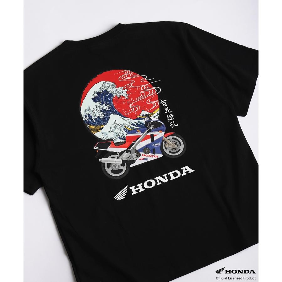 HONDA×百花繚乱 Tシャツ 波×CBR400RR SKHH003【あるふぁここ プラザ店】
