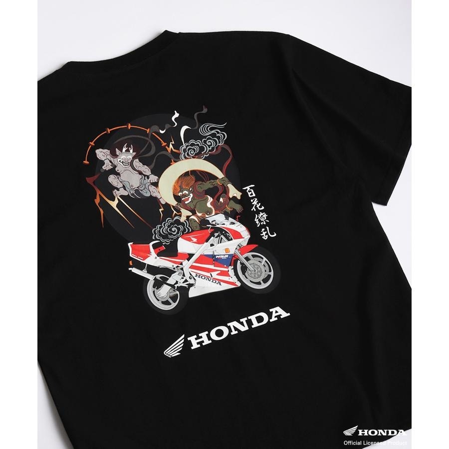 Tシャツ HONDA×百花繚乱 風雷×NSR250風雷×NSR250