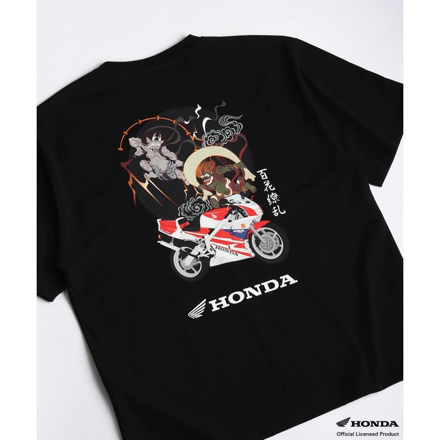 HONDA×百花繚乱 Tシャツ 風雷×NSR250 SKHH004【あるふぁここ プラザ店】