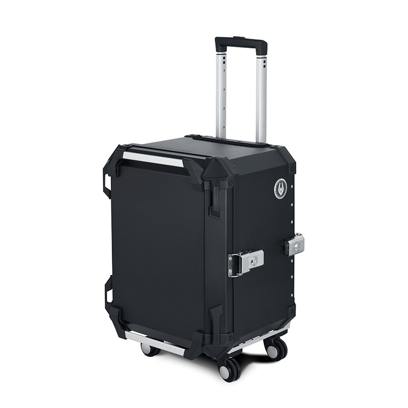 COOCASE クーケース バイク用 アルミトップケース Q1 トロリー 55L ブラック CCT550B【あるふぁここ プラザ店】