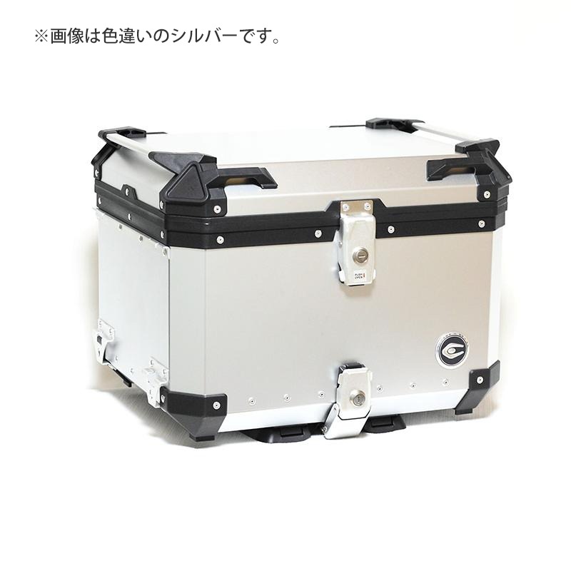COOCASE クーケース バイク用 アルミトップケース Q1 トロリー 55L ブラック CCT550B【あるふぁここ プラザ店】