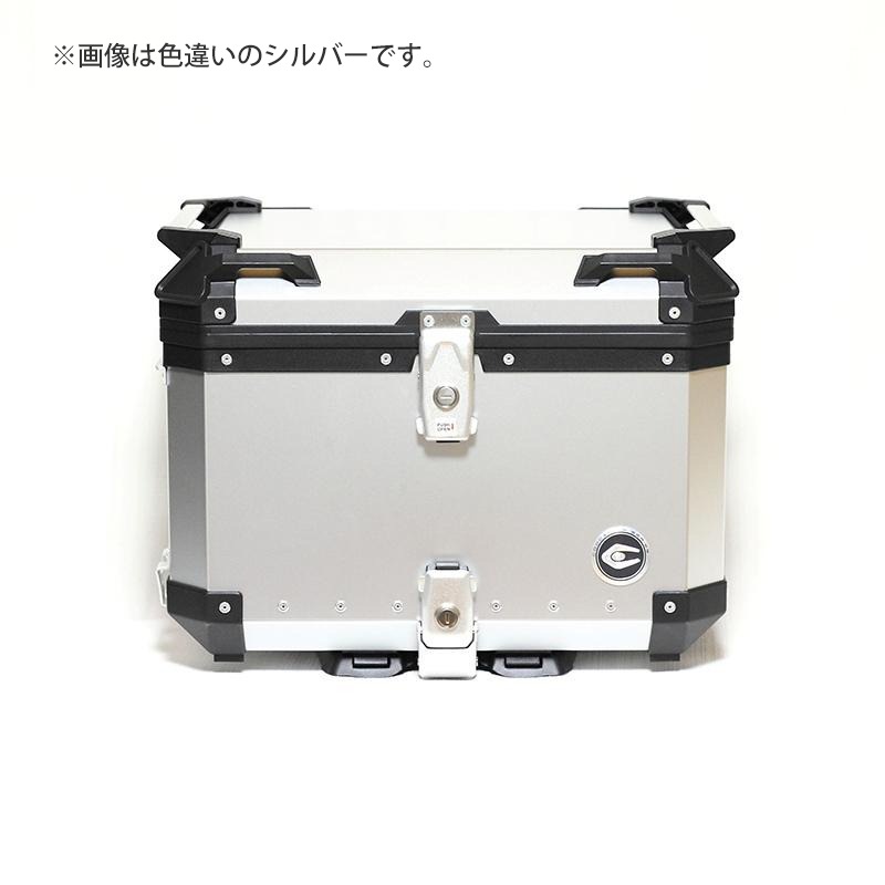 COOCASE クーケース バイク用 アルミトップケース Q1 トロリー 55L ブラック CCT550B【あるふぁここ プラザ店】