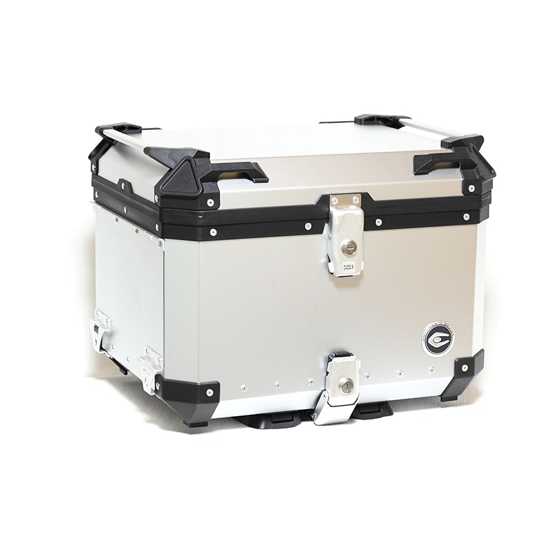COOCASE クーケース バイク用 アルミトップケース Q1 トロリー 55L シルバー CCT550S【あるふぁここ プラザ店】