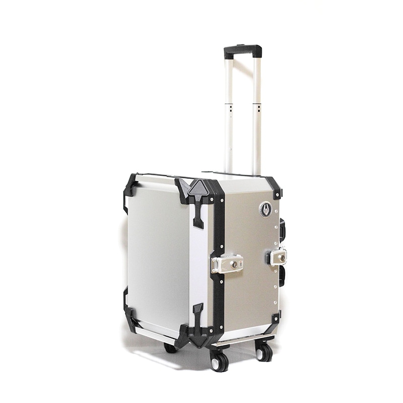 COOCASE クーケース バイク用 アルミトップケース Q1 トロリー 55L シルバー CCT550S【あるふぁここ プラザ店】