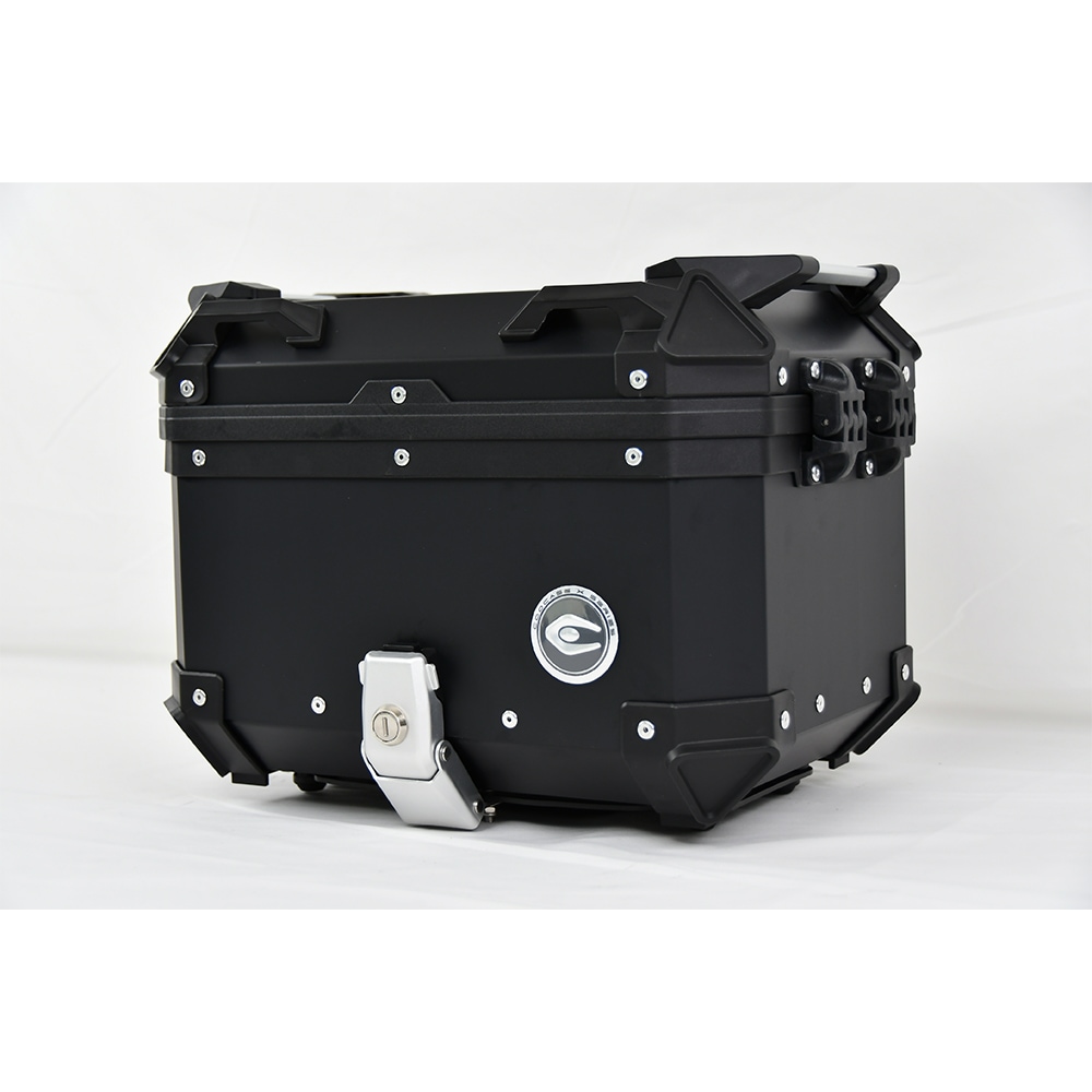 COOCASE クーケース バイク用 アルミトップケース 30L 左開口 ブラック CCX300B マルチポケット付き【あるふぁここ プラザ店】
