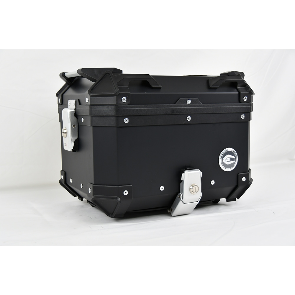 COOCASE クーケース バイク用 アルミトップケース 30L 左開口 ブラック CCX300B マルチポケット付き【あるふぁここ プラザ店】