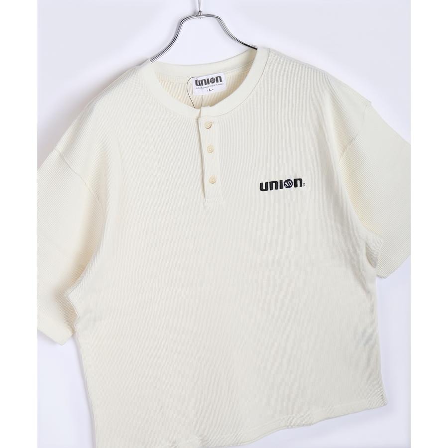 76UNION ヘンリーネックTシャツ Tee SK76010【あるふぁここ プラザ店】