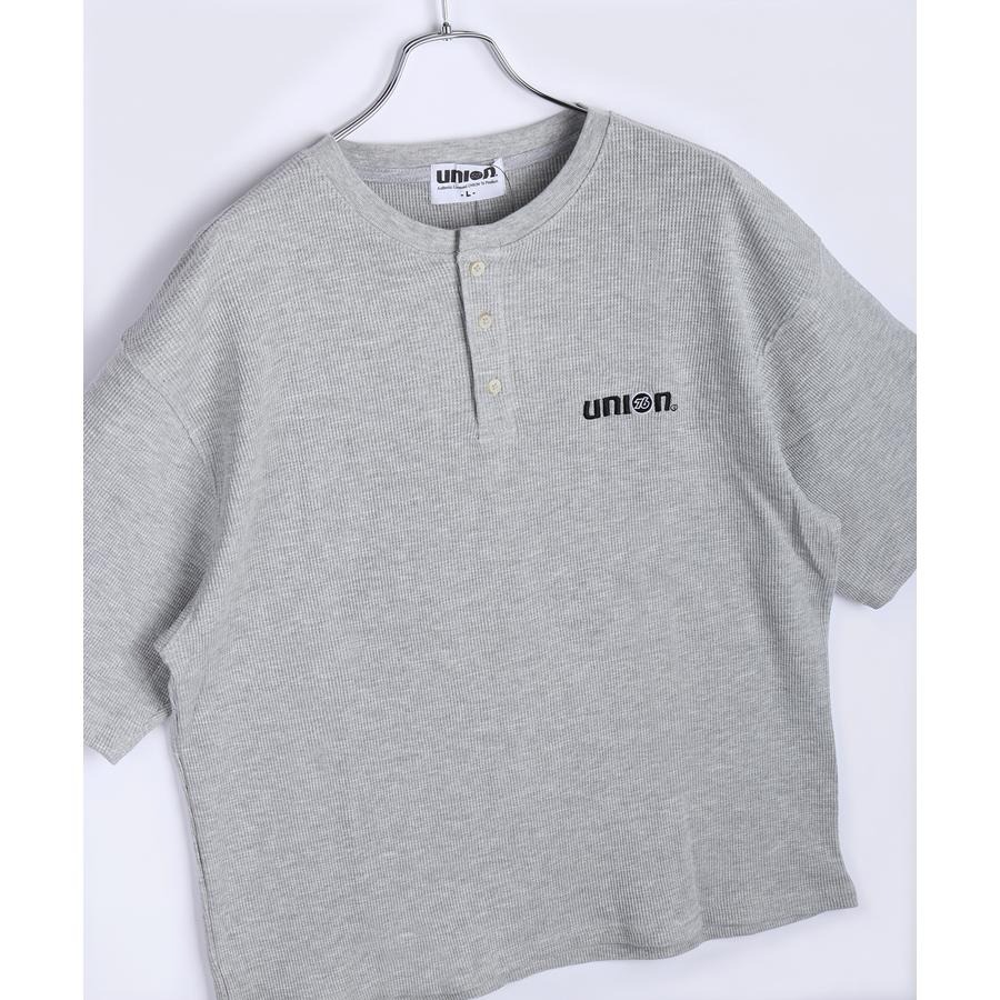76UNION ヘンリーネックTシャツ Tee SK76010【あるふぁここ プラザ店】