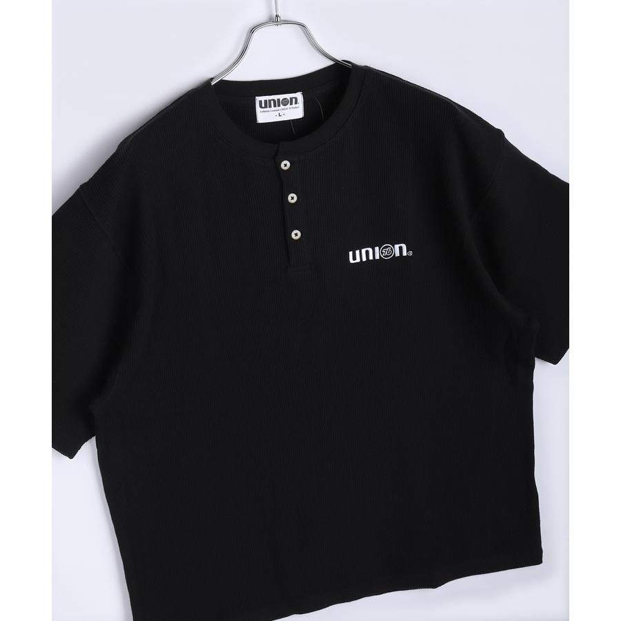76UNION ヘンリーネックTシャツ Tee SK76010【あるふぁここ プラザ店】