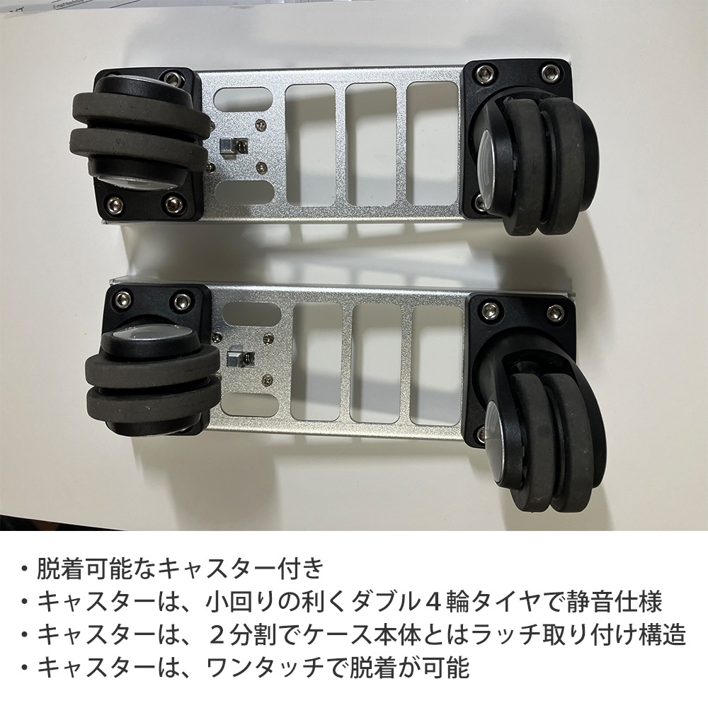 COOCASE クーケース バイク用 アルミトップケース 　Q1 トロリー 45L シルバー CCT450S【あるふぁここ プラザ店】