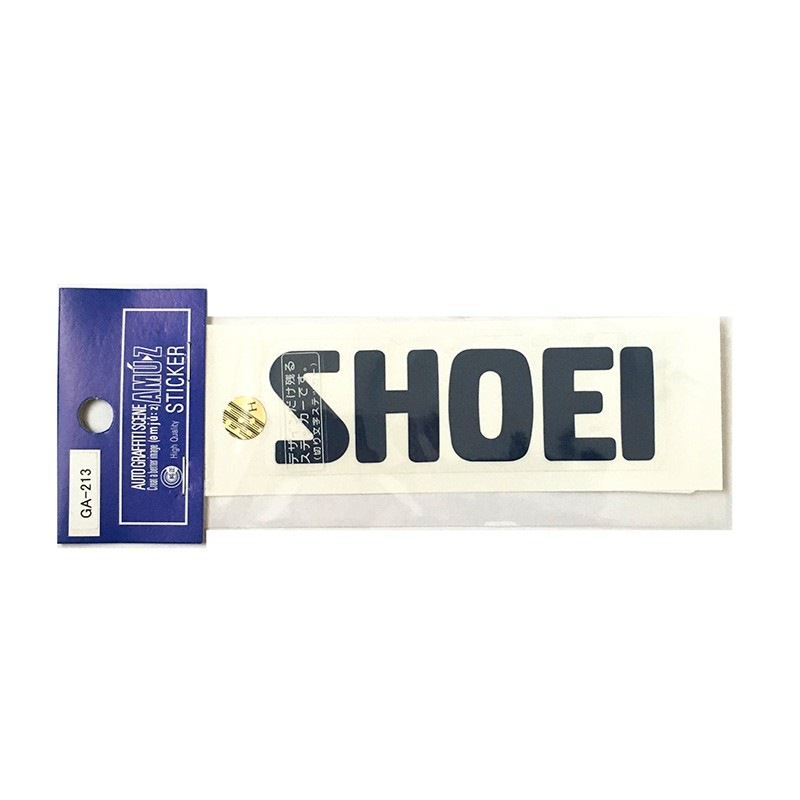 東洋マーク SHOEI ショウエイ ステッカー ネイビー 切り文字タイプ 27mm×89mm GA-213【あるふぁここ プラザ店】