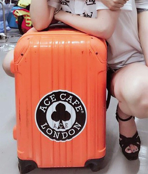 エース カフェ ロンドン ステッカー ACE CAFE LONDON デカール サークル ブラック Φ200 ACE-N016DE【あるふぁここ プラザ店】