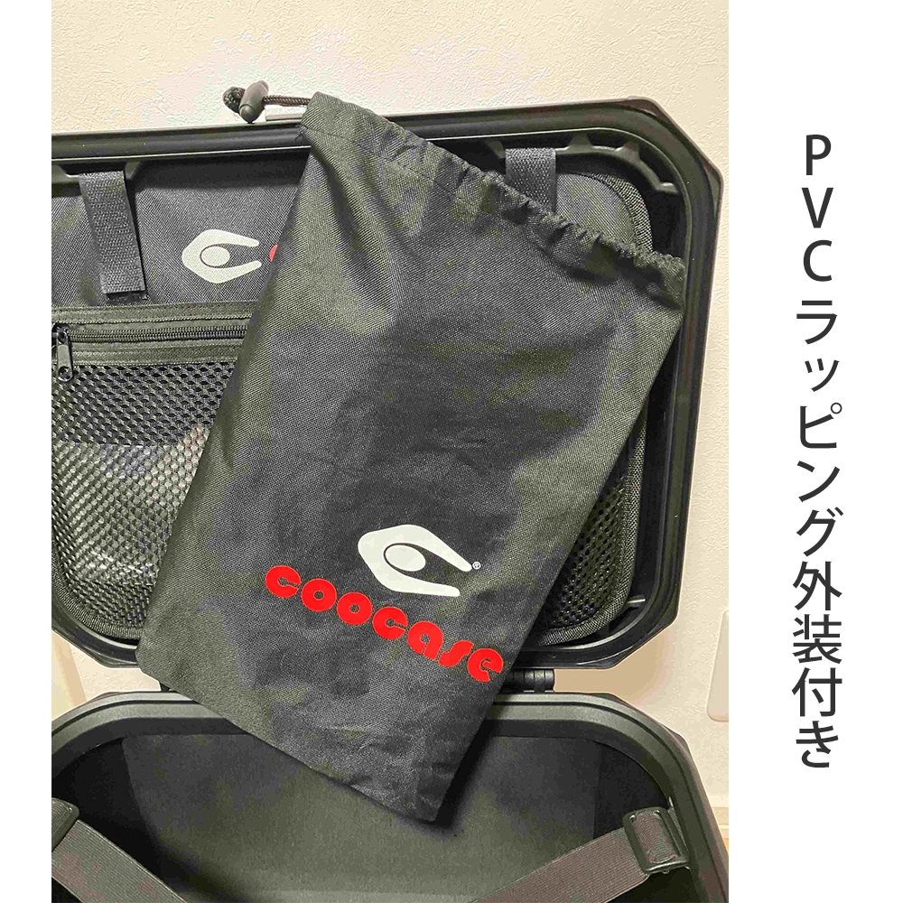COOCASE クーケース バイク用 アルミトップケース 　Q1 トロリー 45L ブラック CCT450B【あるふぁここ プラザ店】