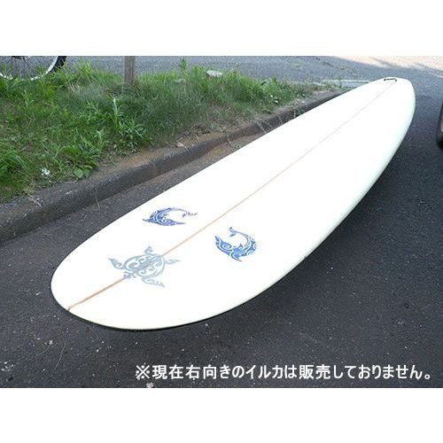 車 サーフボード オリジナル ハワイアン ステッカー 古典トライバル イルカ ドルフィン 高さ10cm  IL-08 全12色【あるふぁここ プラザ店】