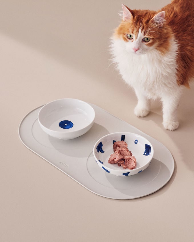 Itsumo Pet Yunoki Ware キャットウォーターボウル【NF14 1】｜ALESSI