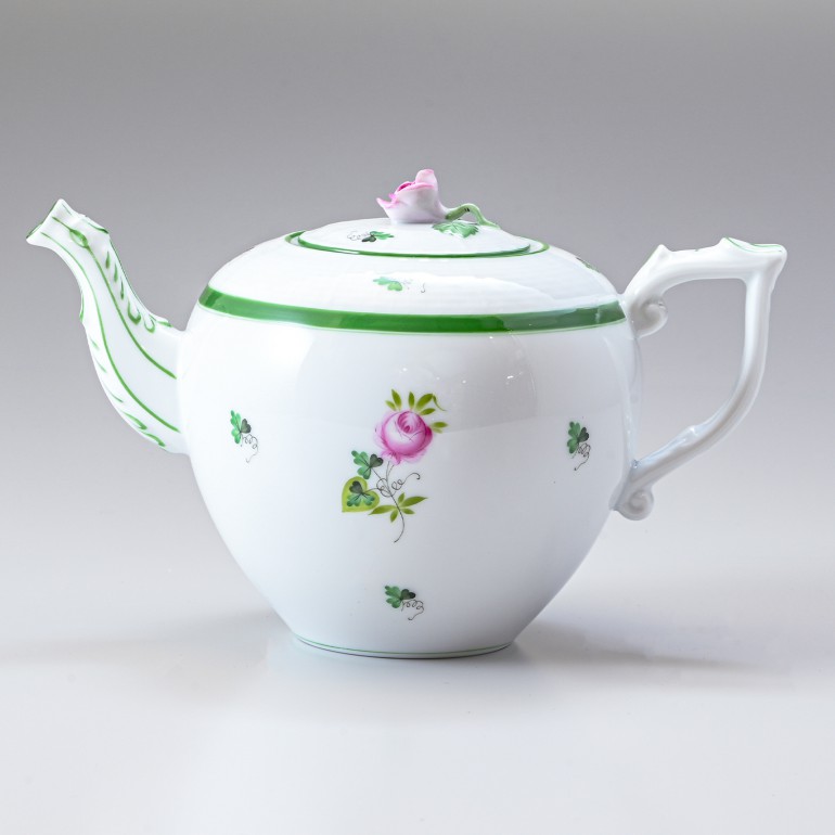 ヘレンド ティーポット ウィーンのバラ 洋食器 手描き 800ml 606009 VRH 【00606009-VRH】【スペシャルラッピング660円(別売り)】