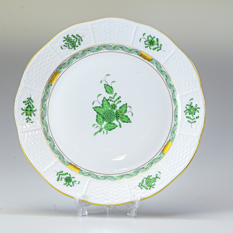 ヘレンド プレート アポニーグリーン 25cm 524000 AV 【00524000-AV】 洋食器【スペシャルラッピング660円(別売り)】