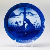 ロイヤルコペンハーゲン イヤープレート 1951年 昭和26年 皿立て付き