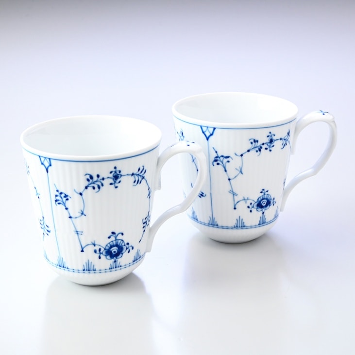 ロイヤルコペンハーゲン ブルーフルーテッド プレイン マグカップ ペア 380ml 1101043 【日本未発売】 1016752 北欧食器 洋食器 【スペシャルラッピング660円(別売り)】