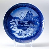 ロイヤルコペンハーゲン イヤープレート 1973年 昭和48年 皿立て付き