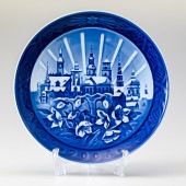 名入れ可有料】マイセン ブルーオニオン アッシュトレイ 灰皿 13cm