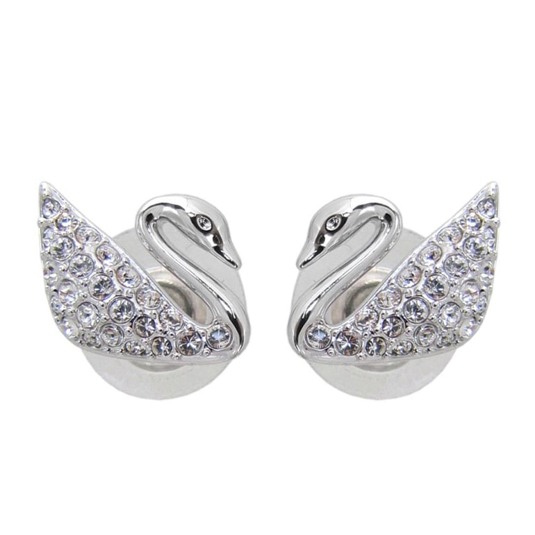 スワロフスキー SWAROVSKI ピアス SWAN スワン シルバー 1116357