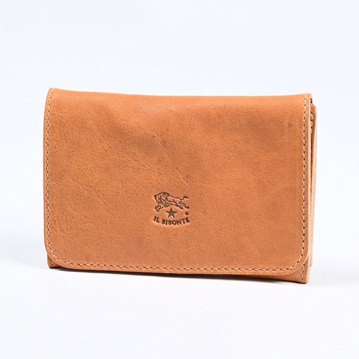 イルビゾンテ IL BISONTE カードケース バケッタオールドレザー 名刺入れ ナチュラル ヌメ C0470 PO 681 SCC004PO0001NA178X 箔押し名入れ可有料【スペシャルラッピング660円(別売り)】