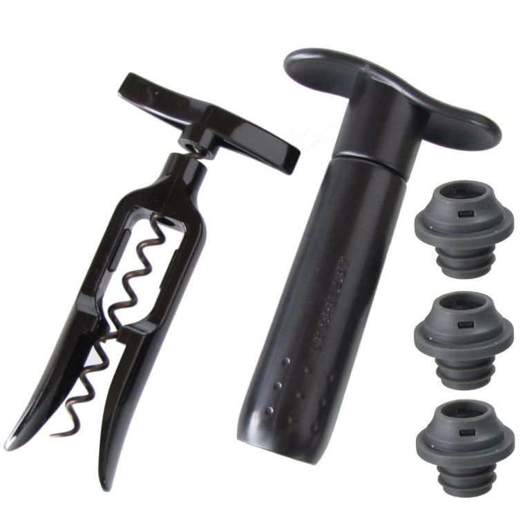 ル・クルーゼ ワインオープナー ワインポンプ セット ルクルーゼ ワインアクセサリー ワイングッズ キッチン用品 ブラック GS 101 洋食器