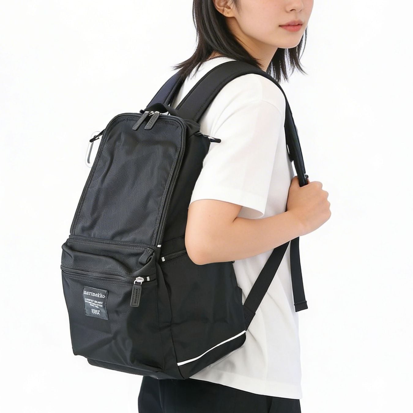 マリメッコ marimekko バッグ リュック バックパック BUDDY ROADIE バディ デイバッグ ブラック 026994 999 (092512 999)刺しゅう名入れ可有料 北欧雑貨 北欧デザイン