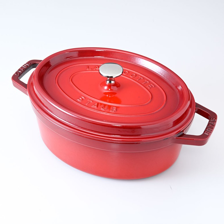 ストウブ staub ピコ ココット オーバル 27cm 鋳物 ホーロー 鍋 なべ 調理器具 キッチン用品 チェリー 3.2L 1102706 (40509-846-0) 名入れ可有料 洋食器 【スペシャルラッピング1100円(別売り)】