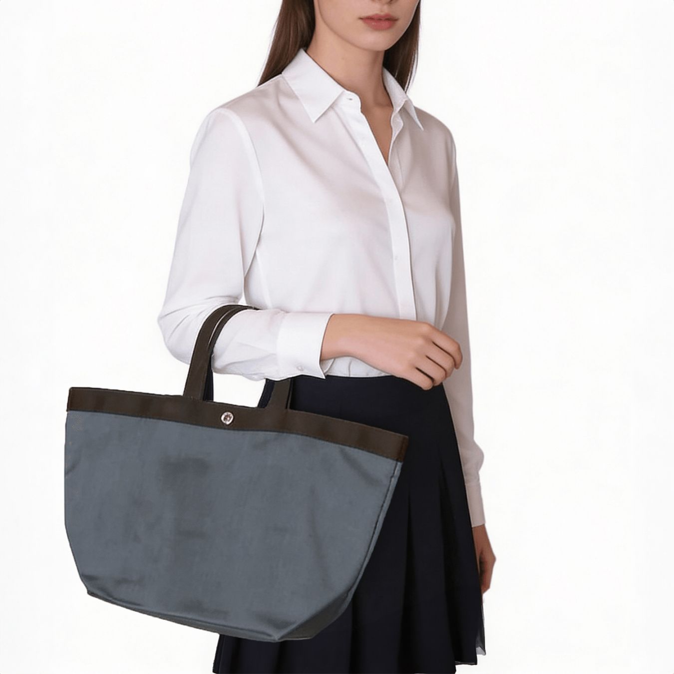 エルベシャプリエ トートバッグ レディース A4 舟形 L コーデュラナイロン Fusil × Moka 725C 03