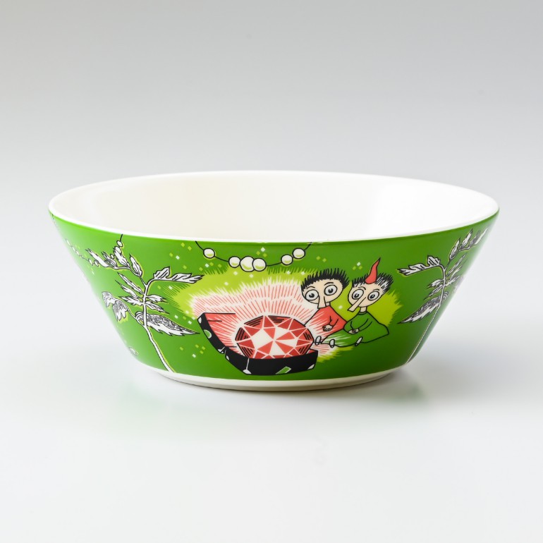 アラビア ボウル 絵皿 15cm ムーミンコレクション トフスランとビフスラン Thingumy and Bob green 1025548 北欧食器 洋食器 名入れ可有料【スペシャルラッピング660円(別売り)】