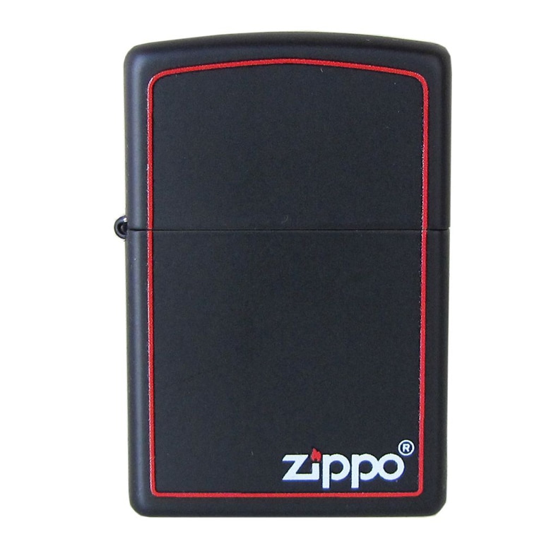 ZIPPO ジッポー ライター ジッポ REG BLACK Z BRDR レギュラー ブラック ボーダー 218ZB 名入れ可有料<br>ネコポス限定