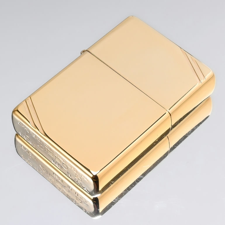 ZIPPO ジッポー ライター ジッポ VINTAGE ゴールド GOLD 金色 270 名入れ可有料<br>ネコポス限定