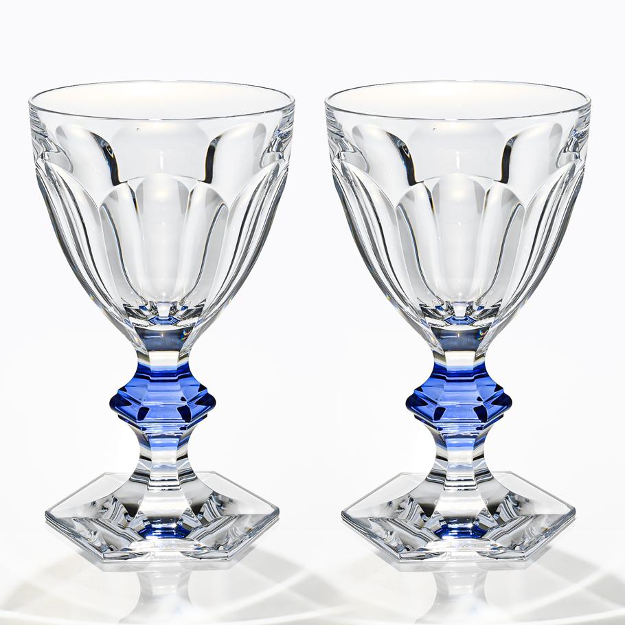 バカラ 名入れ対応 Baccarat グラス ペア アルクール ブルーボタン ワイングラス HARCOURT 2811102 【熨斗対応】 洋食器 <br>【スペシャルラッピング660円(別売り)】