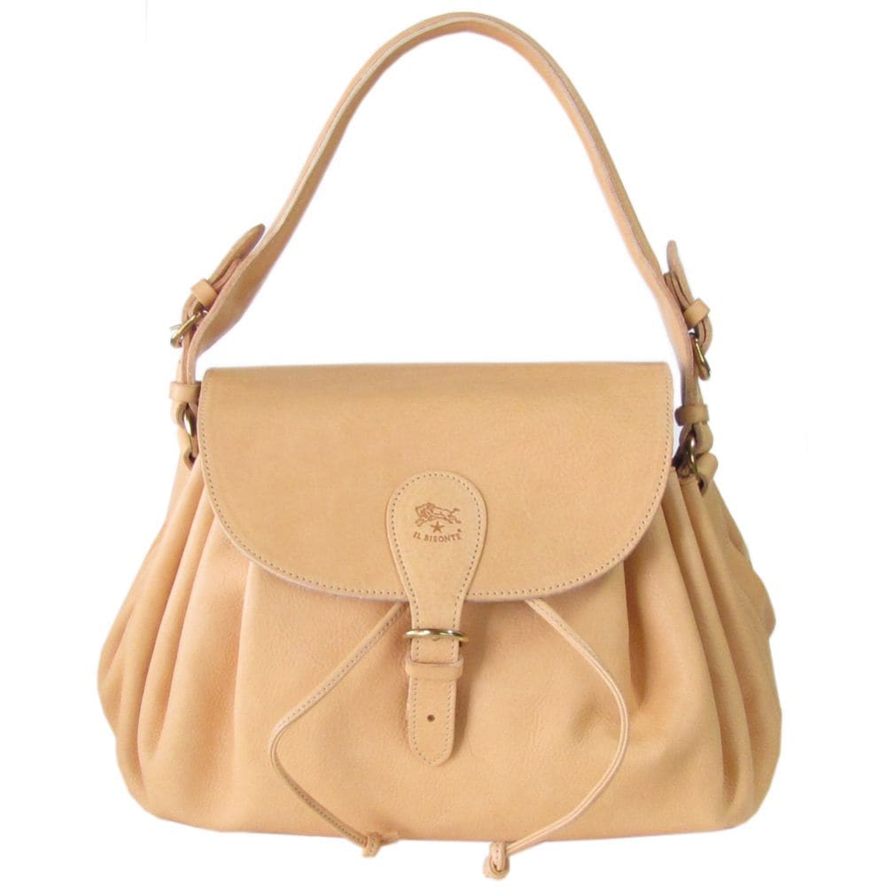 イルビゾンテ IL BISONTE バッグ ハンドバッグ レディース バケッタレザー ヌメ ナチュラル ゴールド A2784 EP 120O