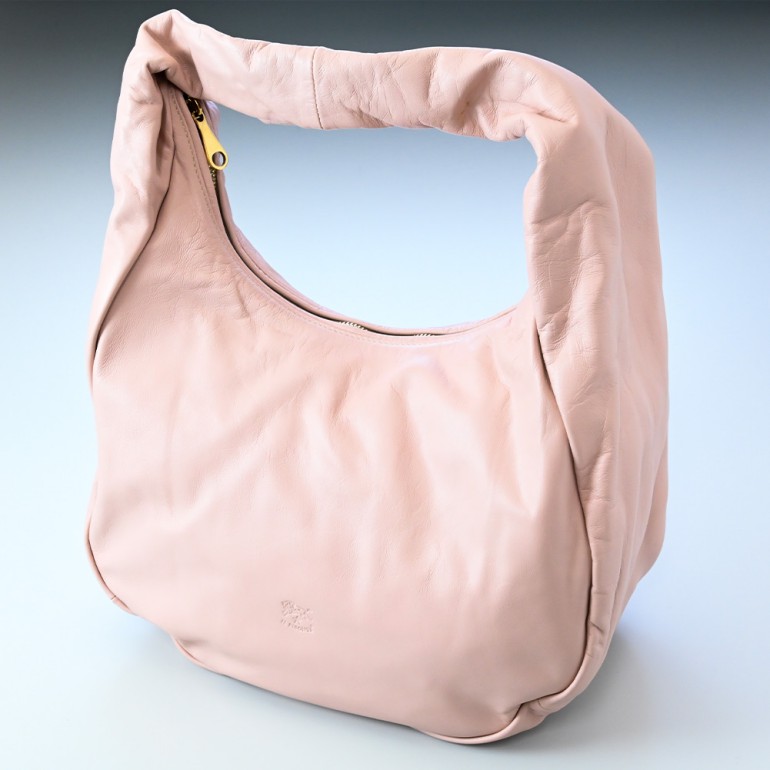 イルビゾンテ IL BISONTE バッグ ショルダーバッグ レディース ナッパレザー ペールピンク ゴールド A2800 PN 969O