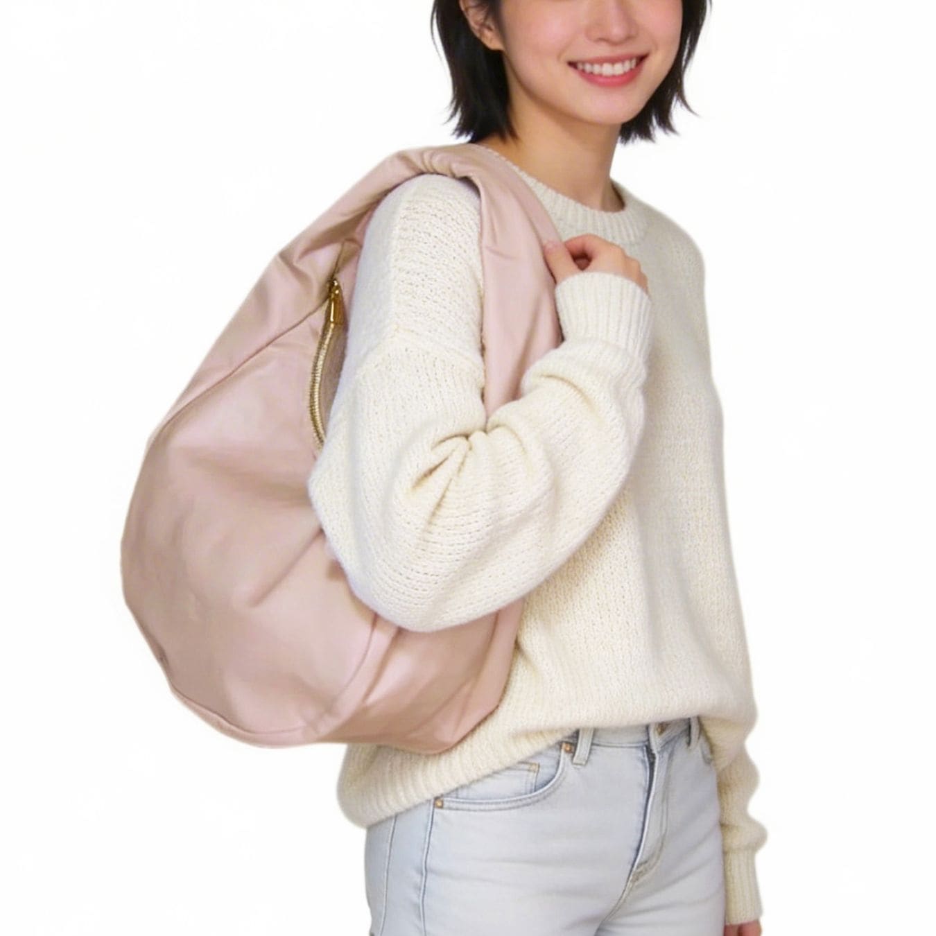 イルビゾンテ IL BISONTE バッグ ショルダーバッグ レディース ナッパレザー ペールピンク ゴールド A2800 PN 969O